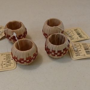 Vintage natural napkin holder rings